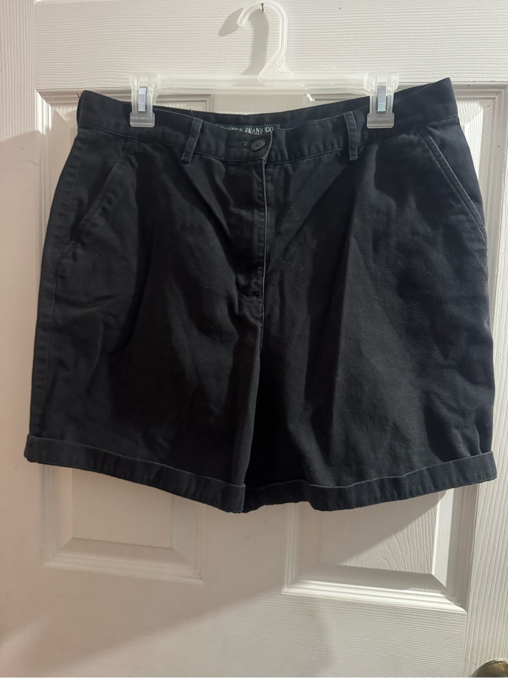 Vintage Ralph Lauren Classic High-Waist Black Women's Shorts Size 12